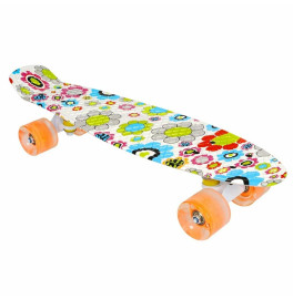 Пенни борд 22" принтованный, PU колеса со светом, дека PP, 56*15 см SC20429