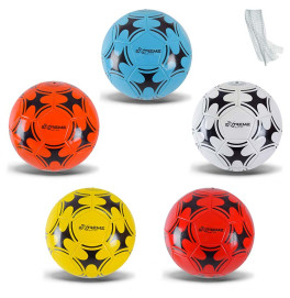М'яч футбольний арт. FB2431 (100шт) №4, PVC, 200 грам, MIX 5 кольори, сітка+голка
