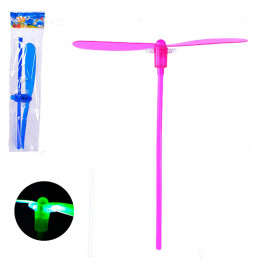 Запускалка со светом пластиковая 18 см LS3672_Pink