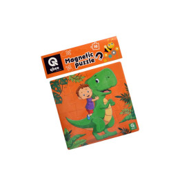 Пазлы qbee "Дино друг" 16 элементов фомовые магнитные QB200-001 Пазлы qbee "Дино друг" 16 элементов фомовые магнитные QB200-001