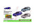 Машина метал 4303 (96шт/2) "АВТОПРОМ", 1:43 PORSCHE, 3 кольори, откр.двері, 4303