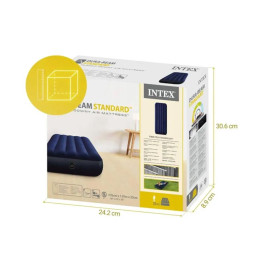 Надувной матрас Intex одноместный с клапаном (76x191x25 cм) 64756