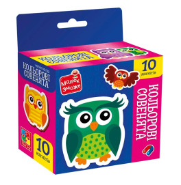 Развивающая игра Vladi Toys "Цветные совенята" набор магнитов VT3106-38