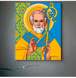 Картина по номерам "Святой Николай" 40*50 см Авторская