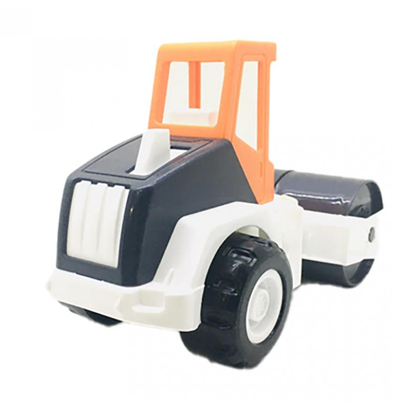 Машинка Tigres спецтехника "Tech Truck" пластиковый 39478_Black-Orange, Road roller
