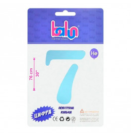Фольгированный шарик-цифра Balun "7" sugar blue 30" 76 см 02427