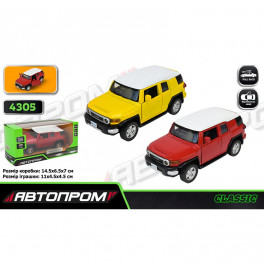 Машинка Автопром TOYOTA FJ CRUISER металева зі світлом і звуком 4305