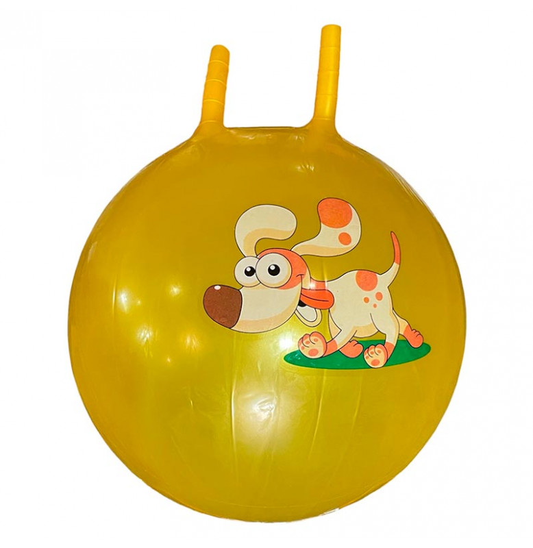 Мяч для фитнеса рожки 55 см 450 грамм RB26508_Yellow