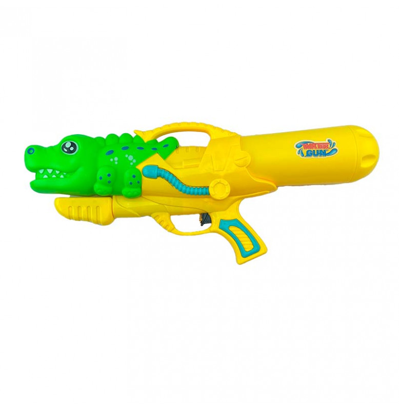 Водяной пистолет "Крокодил" помповый M222EY_Green-Yellow-Yellow