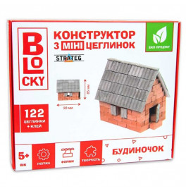 Строительный набор для творчества из мини-кирпичиков BLOCKY Домик Strateg 31023
