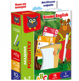 Игра развивающая Vladi Toys Академия развития Пиши и витирай. Английская азбука VT5010-23