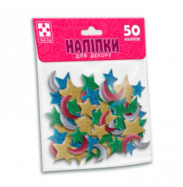 Набор для творчества Vladi Toys "Звезды и луны" мягкие наклейки VT4206-55