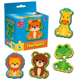 Развивающая игра Vladi Toys "Животные" магнитные пазлы VT1733-04