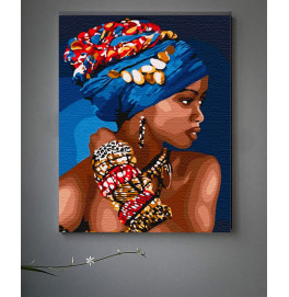 Картина за номерами "African woman" 30*40 см 10369-NN