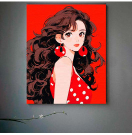 Картина за номерами "Anime girl" ArtCraft 40*50 см 10132-AC