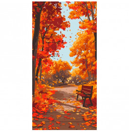 Картина по номерам "Осенний парк" 40*80 см 11572-AC