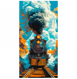 Картина по номерам ArtCraft "Паротяг" 40x80 см 12516-AC