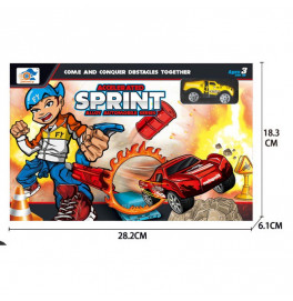 Игровой набор металлической машинки с катапультой. 779-18