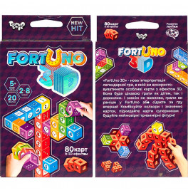 Настольная развивающая игра Danko Toys "Fortuno 3D" карточная G-F3D-01-01U