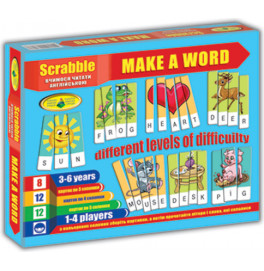 Дидактическая игра "Эрудит Составь слово (Make a word)" на англ.языке учимся читать англ. по буквам Ен.7277