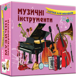 Игра детское лото "Музыкальные инструменты" рус. Ен.3088