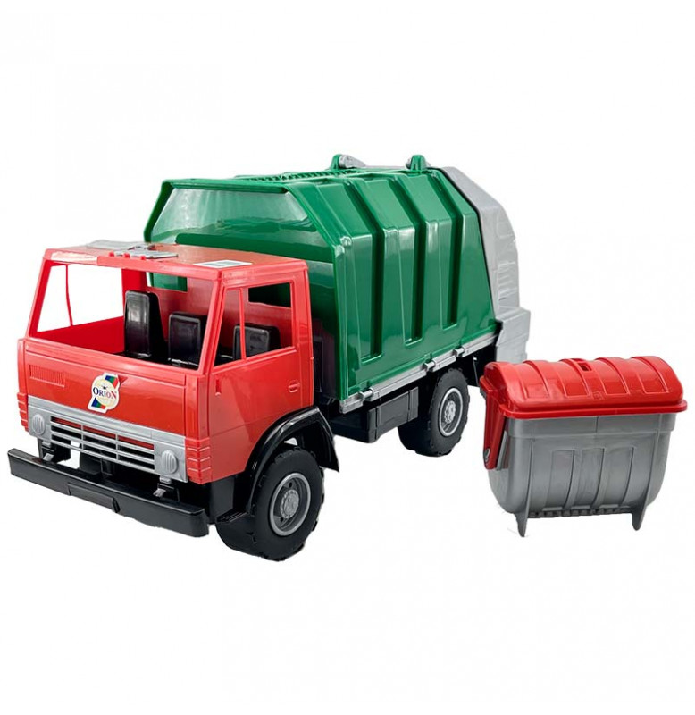 Машинка мусоровоз Орион Х2 пластиковая 273_Red-Green