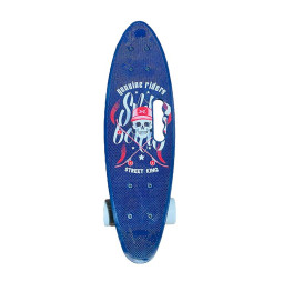 Пенні борд Skull 24" PU колеса з ручкою 60*17 cm