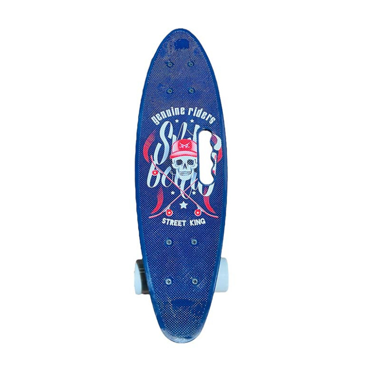 Пенні борд Skull 24" PU колеса з ручкою 60*17 cm