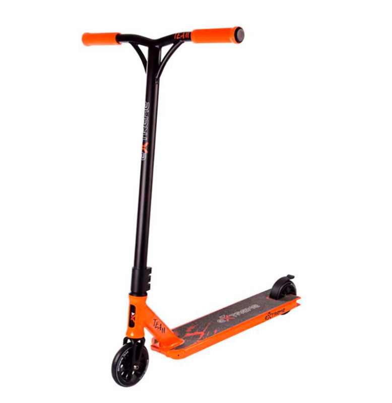 Самокат трюковий 2-х колісний Extreme Motion Team, PU 110мм TR21009_Orange