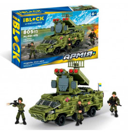 Конструктор IBLOCK арт. PL-921-475 (6шт) Армія, ОСА-AKM, 805 дет., 3 фиг у PL-921-475