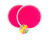 Гра з липучкою 2 тарілки і м'ячик CL2478_Pink