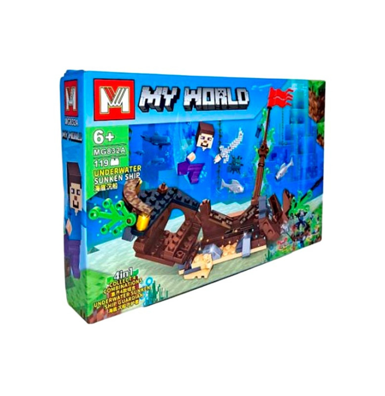 Конструктор My World блоковий пластиковий MG832_seriesA