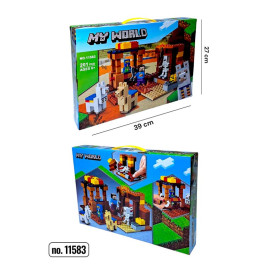 Конструктор блочный My World пластиковый 11583