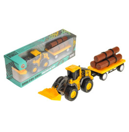 Трактор с инерционным прицепом в коробке 99852-3 р.25*6*8,5см 99852,3