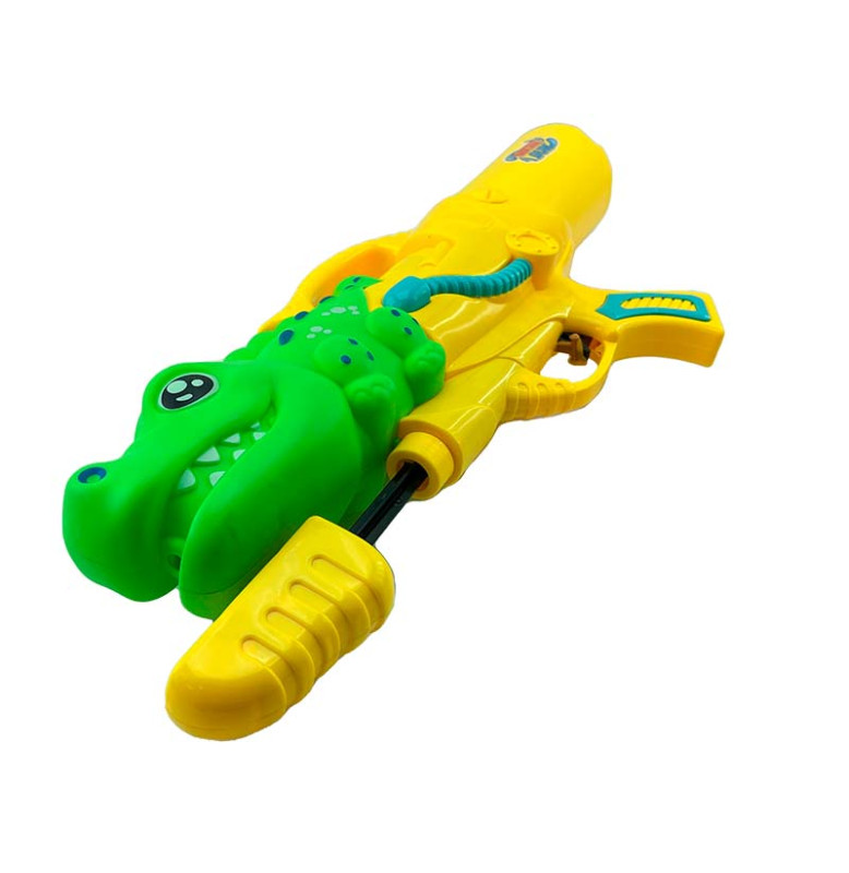 Водяний пістолет "Крокодил" помповий M222EY_Green-Yellow-Yellow
