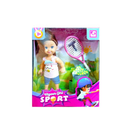 Кукла "Mini doll" с ракеткой в коробке K899-36