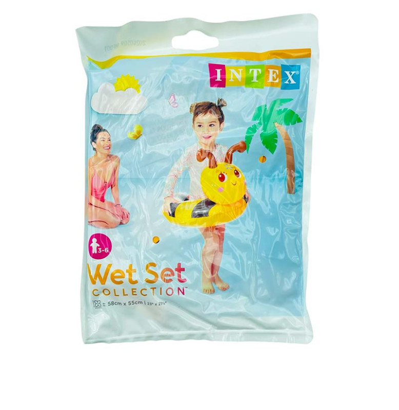 INTEX надувний круг "Звірятка" 3 види 59220_Yellow
