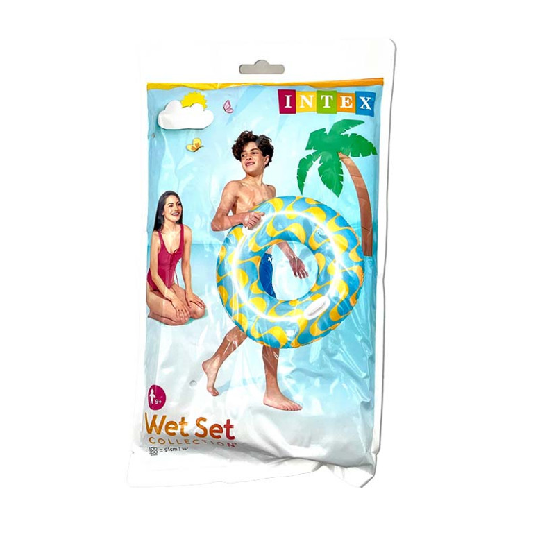 INTEX Коло 91см "Зірки" з ручками (3 кольори) 59256_Blue