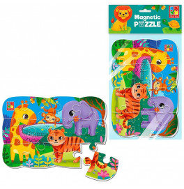 Мягкие пазлы Vladi Toys А5 Малыш сможет "Зоопарк" магнитные