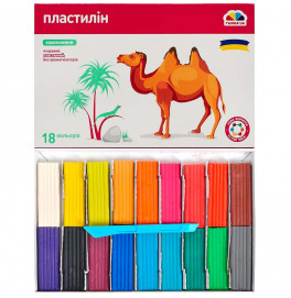 Пластилин "Увлечения" Гамма 18 цветов 93770