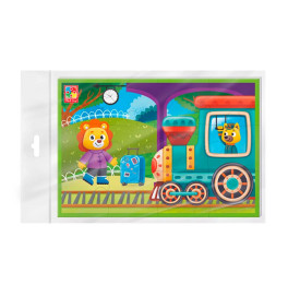 Мягкие пазлы Vladi Toys А5 Поезд фомовый