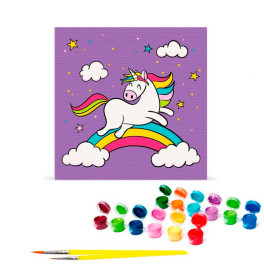 Картина по номерам "Играющая единорожка" 30*30 см 15000-AC Картина по номерам "Играющая единорожка" 30*30 см 15000-AC