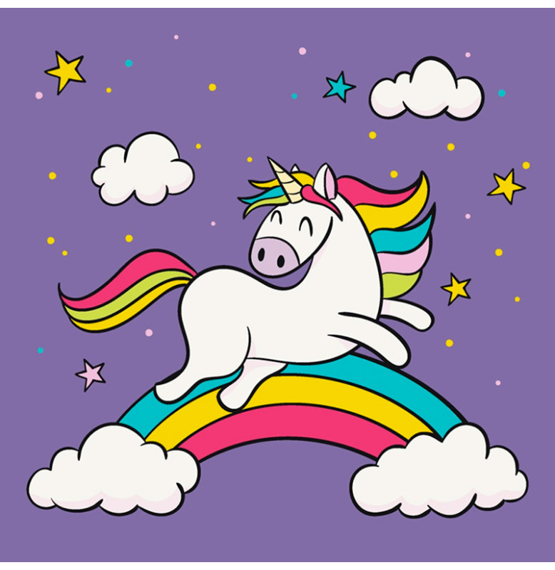 Картина по номерам "Играющая единорожка" 30*30 см 15000-AC Картина по номерам "Играющая единорожка" 30*30 см 15000-AC