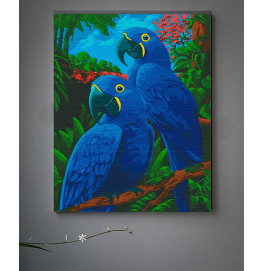 Картина за номерами "Гіацинтові ари" 30*40 см 11518-AC
