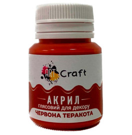 Краска акрил глянец для декора "Красная терракота"