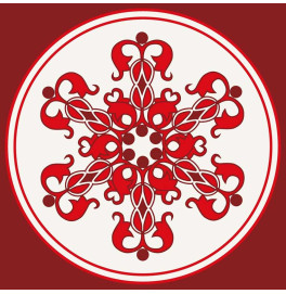 Набор для росписи "Круглый орнамент" 30*30 см@ 13043-AC