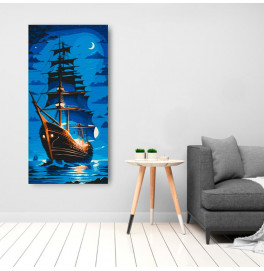 Картина за номерами ArtCraft "Перлина ночі" 40*80 см 10566-AC