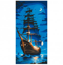 Картина за номерами ArtCraft "Перлина ночі" 40*80 см 10566-AC