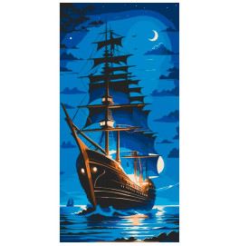 Картина за номерами ArtCraft "Перлина ночі" 40*80 см 10566-AC Картина за номерами ArtCraft "Перлина ночі" 40*80 см 10566-AC