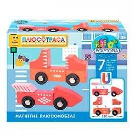 Набор конструктора из 2 машинок Магнитные Плюсомобили стиль 2 70011 Набор конструктора из 2 машинок Магнитные Плюсомобили стиль 2 70011
